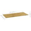 vidaXL Table Top Solid Oak Wood Rectangular 23 mm 140x60 cm