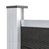vidaXL Garden Fence WPC 180x105 cm Grey