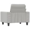 vidaXL Sofa Chair Light Grey 60 cm Microfibre Fabric