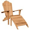 vidaXL Garden Adirondack Chairs 2 pcs Brown 77 x 137 x 95 cm