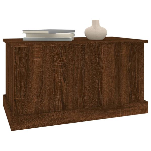 vidaXL Storage Box Brown Oak 70x40x38 cm Engineered Wood