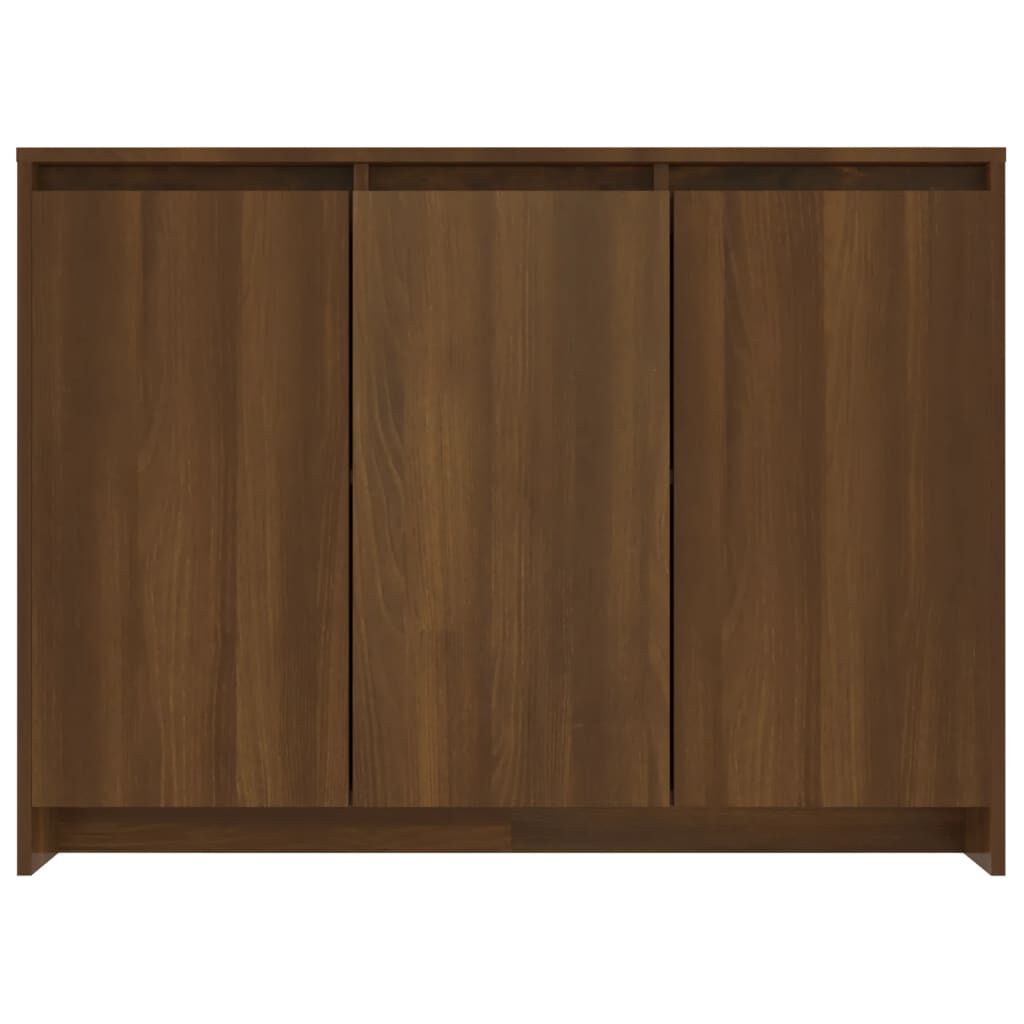 vidaXL Sideboard Brown Oak 102x33x75 cm Engineered Wood