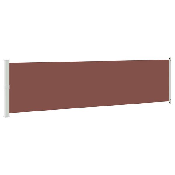 vidaXL Patio Retractable Side Awning 600x160 cm Brown