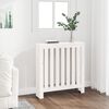 vidaXL Radiator Cover White 79.5x19x84 cm Solid Wood Pine