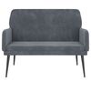 vidaXL Bench Dark Grey 108x79x79 cm Velvet