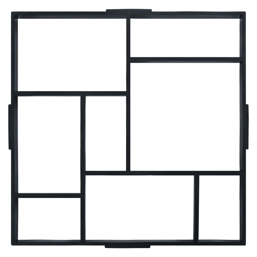 vidaXL Pavement Moulds 2 pcs 50.4x50.4x4.3 cm Plastic