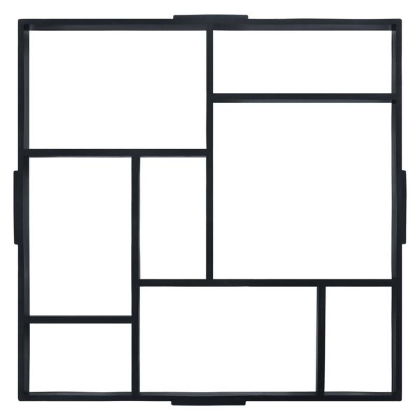 vidaXL Pavement Moulds 2 pcs 50.4x50.4x4.3 cm Plastic