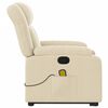 vidaXL Stand up Massage Recliner Chair Cream Fabric
