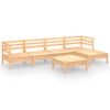 vidaXL 6 Piece Garden Lounge Set Solid Pinewood