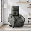 vidaXL Electric Stand up Massage Recliner Chair Dark Grey Fabric