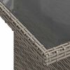vidaXL Garden Sofa Set with Cushion 8 pcs Grey Poly rattan