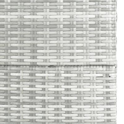 vidaXL Garden Storage Box Light Grey 150x100x100 cm Poly Rattan