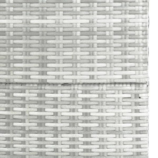 vidaXL Garden Storage Box Light Grey 150x100x100 cm Poly Rattan