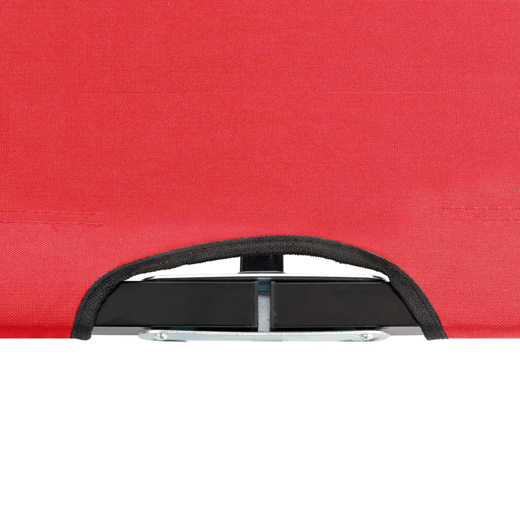 vidaXL Two Person Folding Sun Lounger Red Steel