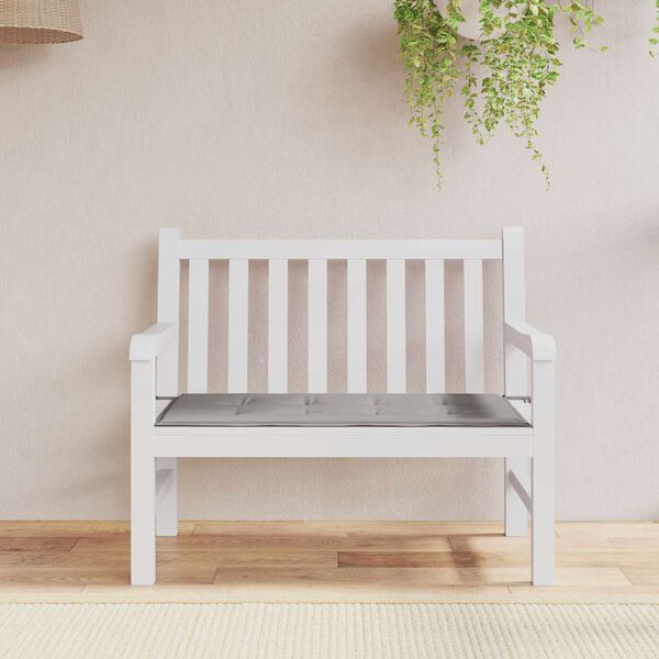 vidaXL Garden Bench Cushion Grey 120x50x4 cm Oxford Fabric