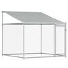 vidaXL Dog Cage with Roof and Door Grey 2x2x2 m Galvanised Steel