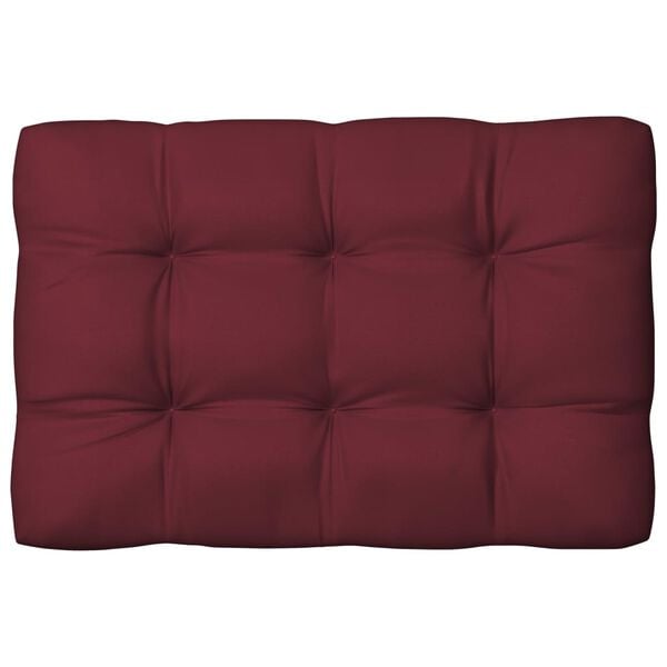 vidaXL Pallet Sofa Cushions 7 pcs Wine Red