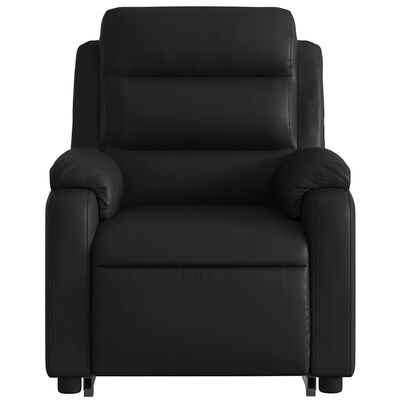 vidaXL Electric Stand up Massage Recliner Chair Black Faux Leather