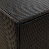 vidaXL Garden Storage Cabinet Black 198x55.5x80 cm Poly Rattan