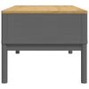 vidaXL Coffee Table FLORO Grey 99x55.5x45 cm Solid Pine Wood