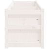 vidaXL Garden Planter White 180x50x50 cm Solid Wood Pine