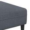 vidaXL Velvet Sofa with Cushion 3 pcs Dark Grey 208 cm Velvet