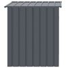 vidaXL Dog House with Roof Anthracite 110x103x109 cm Galvanised Steel