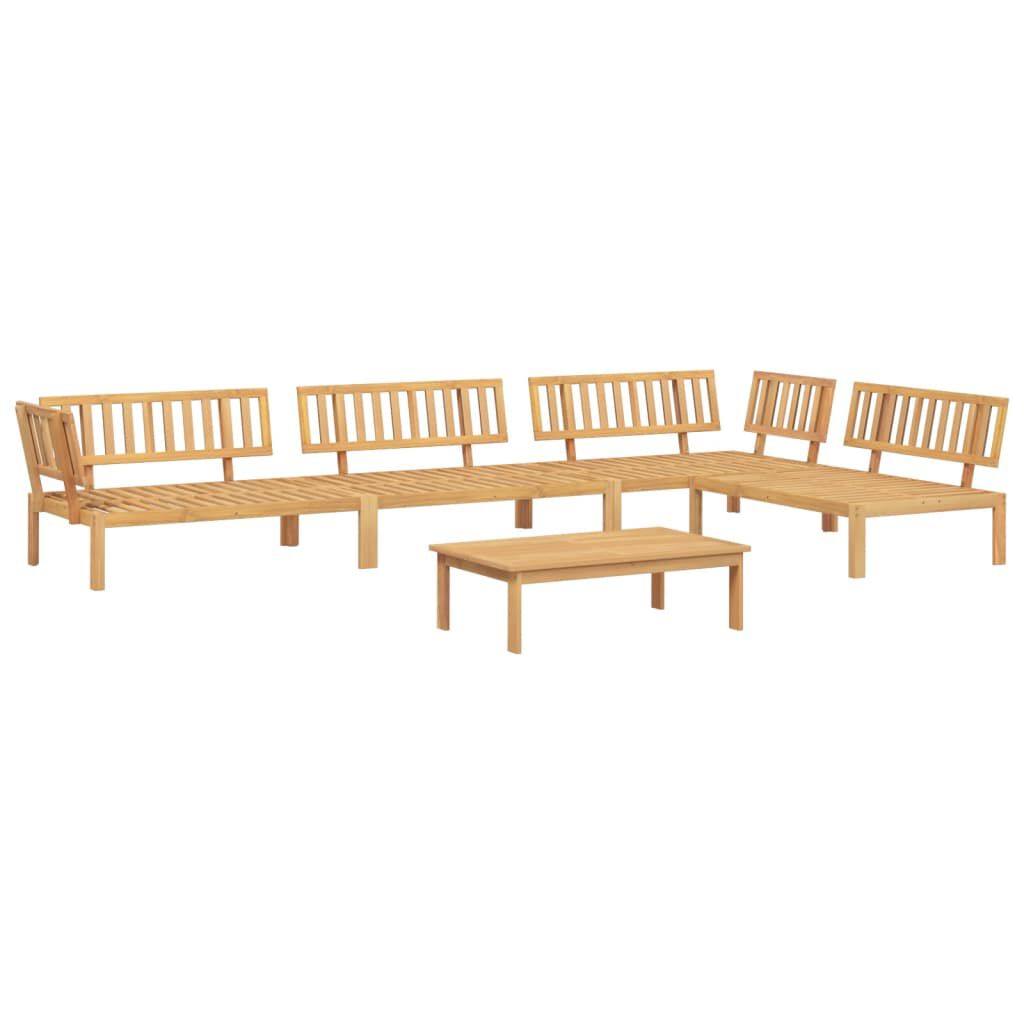 vidaXL 5 Piece Garden Pallet Sofa Set Solid Wood Acacia