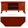 vidaXL TV Cabinet Classical Brown 100x40x45 cm Solid Mahogany Wood