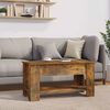 vidaXL Coffee Table Smoked Oak 101x49x52 cm Engineered Wood