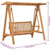 vidaXL Swing Bench 174 cm Solid Teak Wood