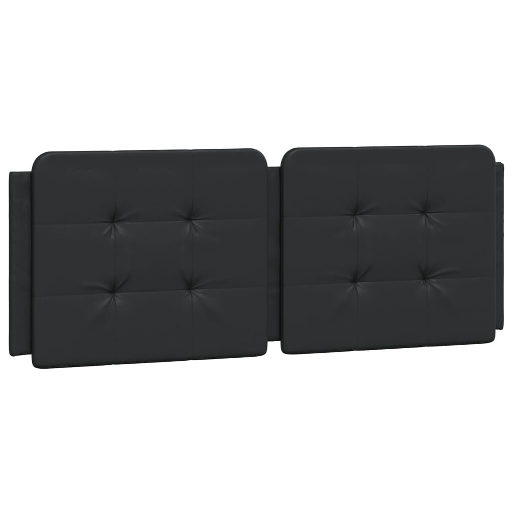 vidaXL Bed Frame without Mattress Black 137x190 cm Faux Leather