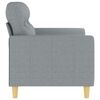 vidaXL 2-Seater Sofa Light Grey 120 cm Fabric