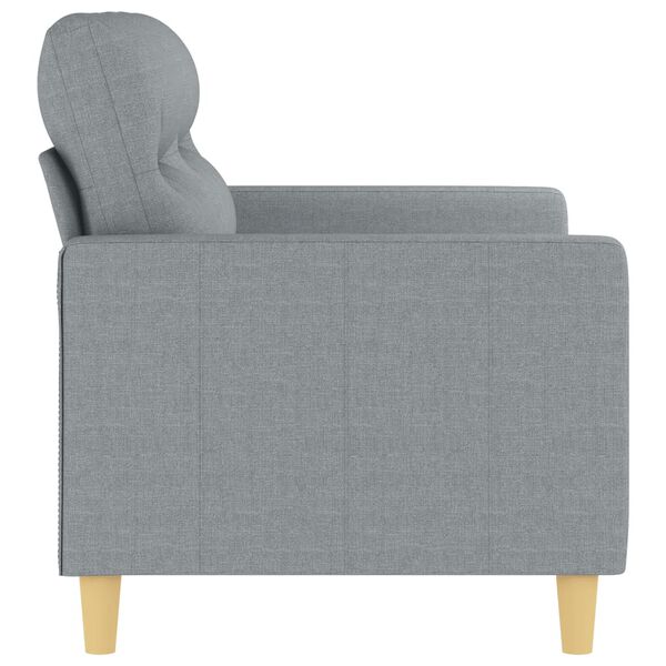 vidaXL 2-Seater Sofa Light Grey 120 cm Fabric