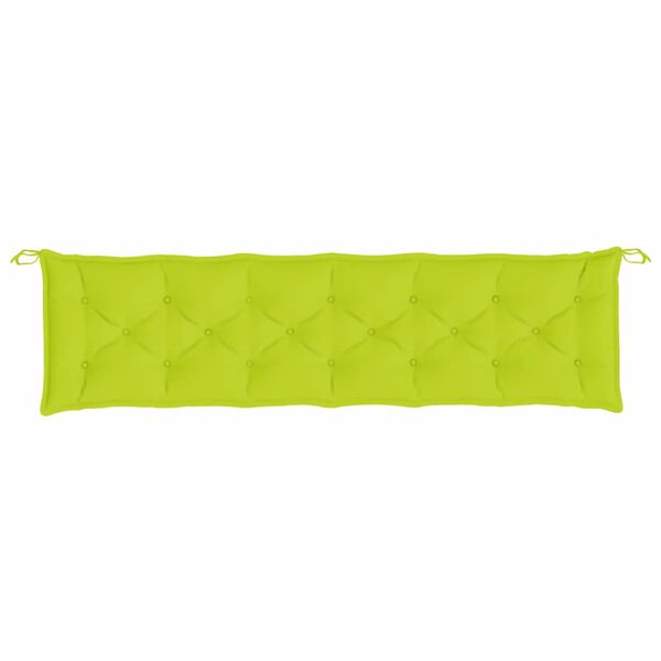 vidaXL Garden Bench Cushion Bright Green 200x50x7 cm Oxford Fabric