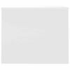 vidaXL Coffee Table High Gloss White 80x50.5x41.5 cm Engineered Wood