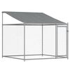 vidaXL Dog Cage with Roof and Doors Grey 6x2x2 m Galvanised Steel
