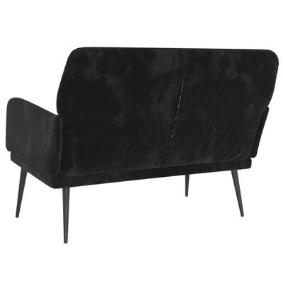 vidaXL Bench Black 108x79x79 cm Velvet