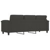 vidaXL 3-Seater Sofa Dark Grey 180 cm Microfibre Fabric