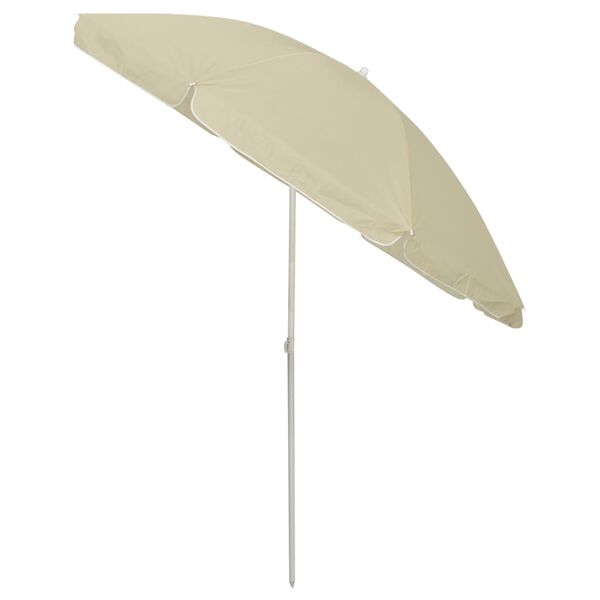 vidaXL Beach Parasol Sand Yellow 240 cm