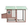 vidaXL Chicken Cage Mocha 170x81x110 cm Solid Pine & Fir Wood