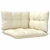 vidaXL Garden Corner Sofa with Cream Cushions Solid Pinewood