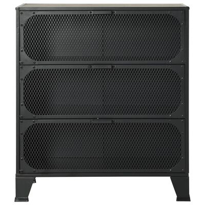 vidaXL Storage Cabinets 2 pcs Grey 72x36x82 cm Metal and MDF