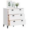 vidaXL Drawer Cabinet VIKEN White Engineered Wood