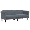 vidaXL 3 Piece Sofa Set Dark Grey Velvet