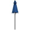 vidaXL Garden Parasol Blue 200x224 cm Aluminium