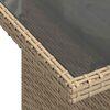 vidaXL 9 Piece Garden Sofa Set with Cushions Beige Poly Rattan