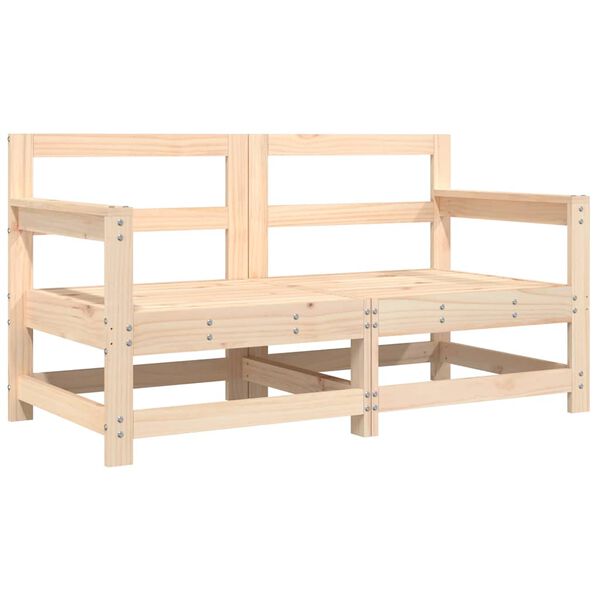 vidaXL Garden Chairs with Cushions 2 pcs Solid Wood Pine