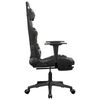 vidaXL Gaming Chair with Footrest Black and Camouflage Faux Leather