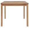 vidaXL 7 Piece Garden Dining Set 150x90 cm Solid Teak Wood